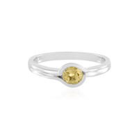 Anello in argento con Berillo Giallo