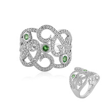 Anello in argento con Tsavorite della Tanzania (de Melo)