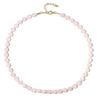 Collana in argento con Quarzo Rosa