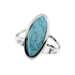 Anello in argento con Turchese