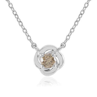 Collana in argento con Diamante Champagne I3