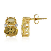 Orecchini in argento con Berillo Giallo