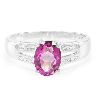 Anello in argento con Topazio Grape