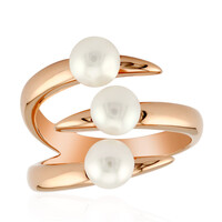 Anello in argento con Perla d'Acqua Dolce Bianca (TPC)