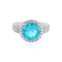 Anello in argento con Topazio Paraiba