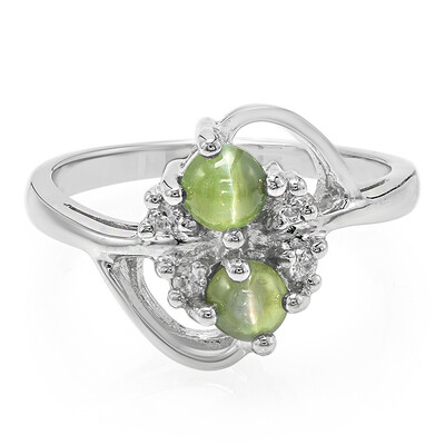 Anello in argento con Alessandrite Occhio di Gatto