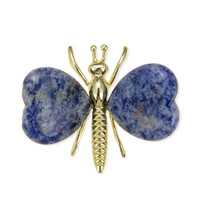 Figura in ottone con Sodalite