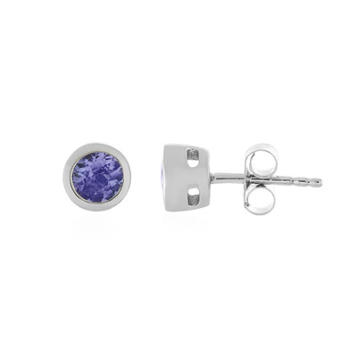 Orecchini in argento con Tanzanite (non riscaldata)