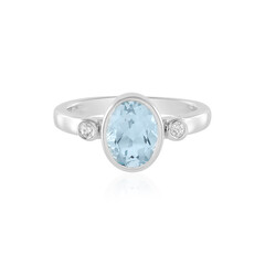 Anello in argento con Topazio Blu Cielo