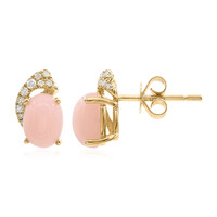 Orecchini in oro con Opale Rosa