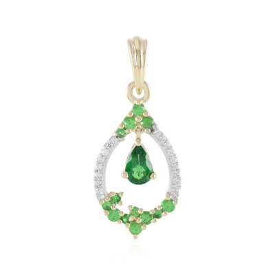 Ciondolo in oro con Tsavorite
