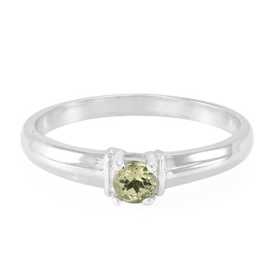 Anello in argento con Apatite Lemon