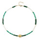 Collana in argento con Avventurina Verde (Riya)