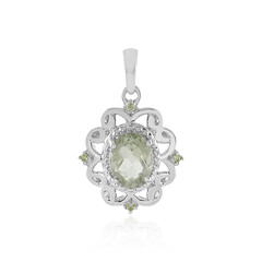 Ciondolo in argento con Ametista Verde