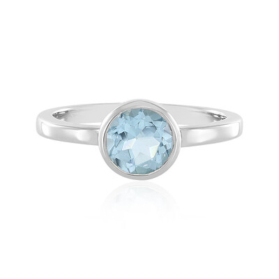 Anello in argento con Topazio Blu Cielo