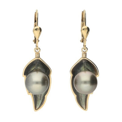 Orecchini in oro con Madreperla
