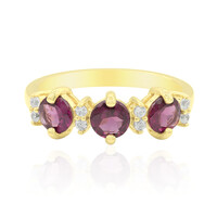 Anello in argento con Rodolite