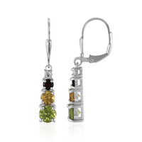 Orecchini in argento con Peridoto della Birmania