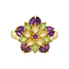 Anello in argento con Citrino