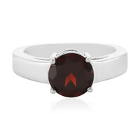 Anello in argento con Granato Mozambico