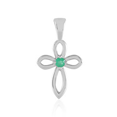 Ciondolo in argento con Smeraldo Russo