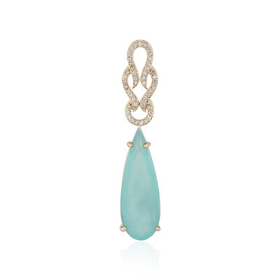 Ciondolo in oro con Opale Paraiba (AMAYANI)