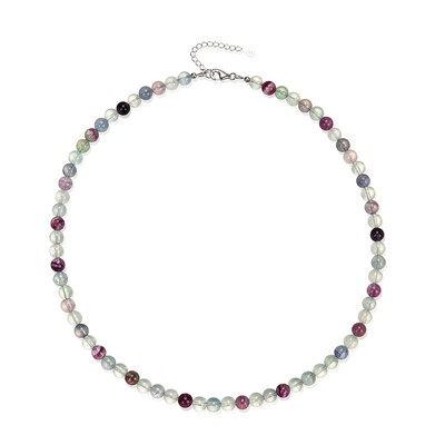 Collana in argento con Fluorite