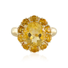 Anello in argento con Citrino
