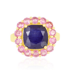 Anello in argento con Zaffiro Blu del Madagascar