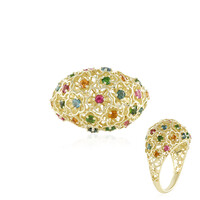 Anello in oro con Indicolite (Ornaments by de Melo)