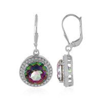 Orecchini in argento con Quarzo Mistico