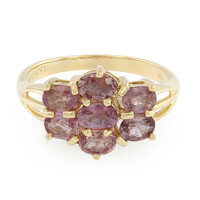 Anello in oro con Zaffiro Padparadscha (non riscaldato) (AMAYANI)