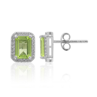 Orecchini in argento con Peridoto