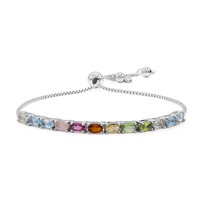 Bracciale in argento con Topazio Blu Svizzero