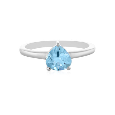 Anello in argento con Topazio Blu Cielo