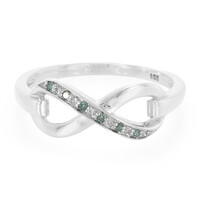 Anello in argento con Diamante Blu