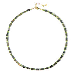 Collana in argento con Ematite Verde