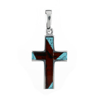 Ciondolo in argento con Gemme miste