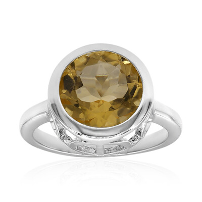 Anello in argento con Citrino (MONOSONO COLLECTION)