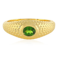 Anello in argento con Diopside Russo