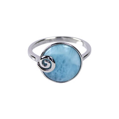 Anello in argento con Larimar