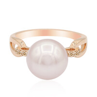 Anello in oro con Perla Ming Rosa Royal (TPC)