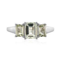 Anello in argento con Ametista Verde