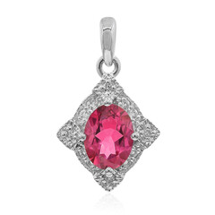 Ciondolo in argento con Topazio Rosa