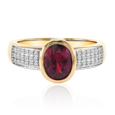 Anello in oro con Rubellite (Tenner Diniz)