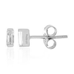 Orecchini in argento con Topazio Bianco