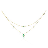 Collana in oro con Smeraldo Zambia AAA (CIRARI)