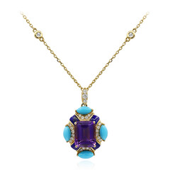 Collana in oro con Ametista