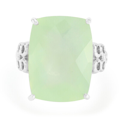 Anello in argento con Prehnite
