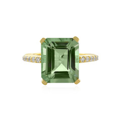 Anello in argento con Ametista Verde
